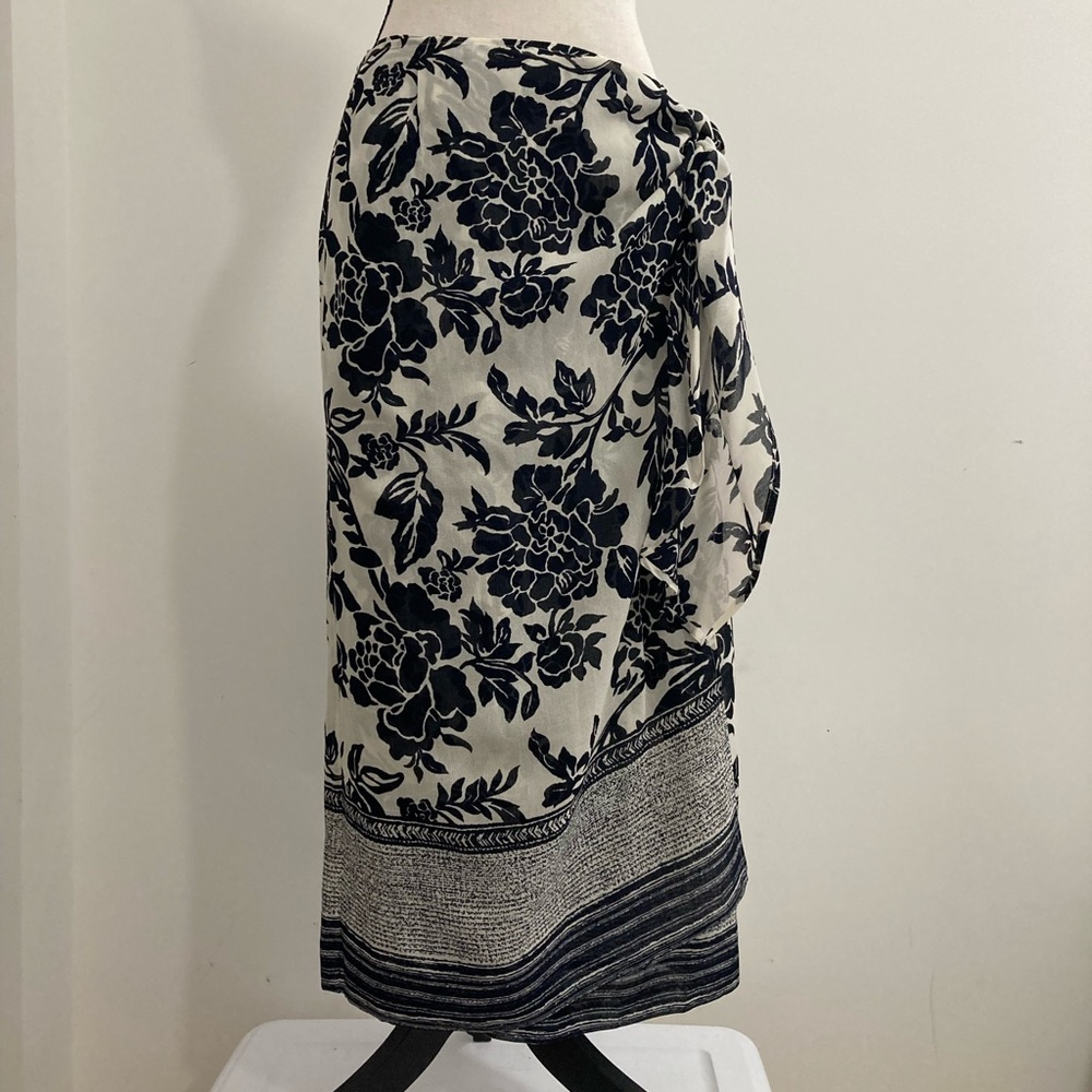 Talbots floral wrap skirt Sz 6 NWT